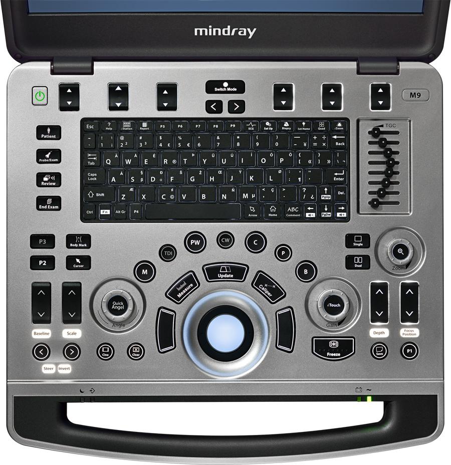 Vascular imaging on the Mindray M8 Elite, showcasing detailed vessel structures with high-resolution clarity
